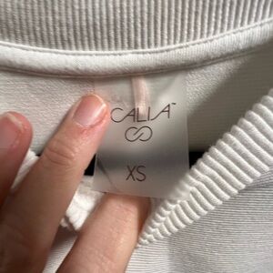 CALIA by Carrie Underwood White Ribbed Top